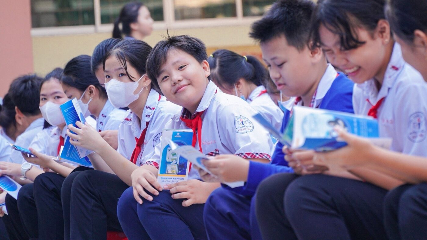 THCS Khánh Hậu - Lần đầu đồng hành cùng hành trình chăm sóc nụ cười Chia sẻ nha khoa học đường - thcs Khánh Hậu - 5