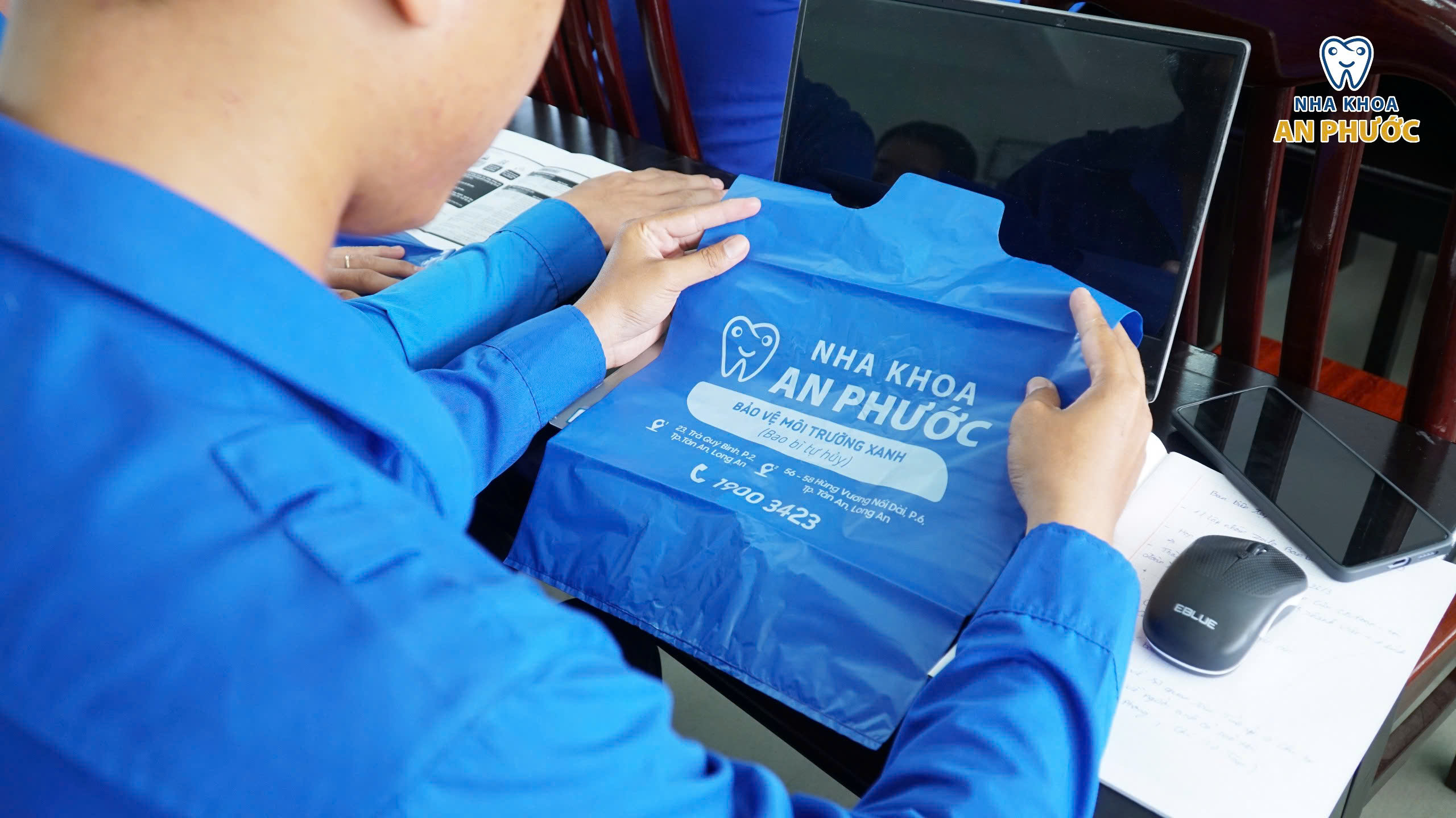 An Phước đồng hành cùng Lễ phát động mô hình "Triệu túi sống xanh" Sản phẩm túi sinh học tự huỷ từ Nha khoa An Phước