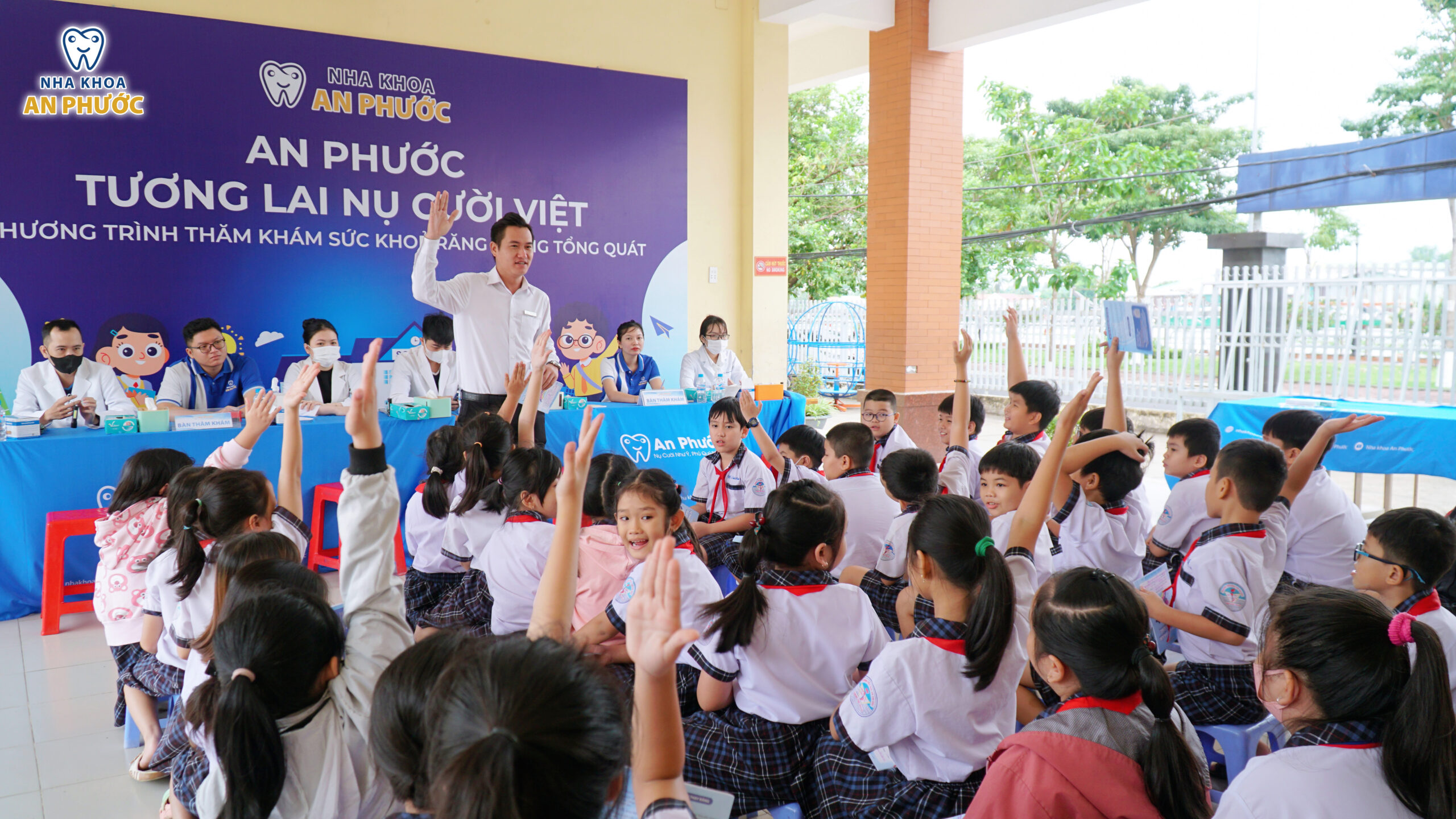 Đồng hành chăm sóc răng miệng cùng những mầm non Trường Tiểu học Võ Thị Sáu Chương trình Nha khoa học đường của An Phước thể hiện tầm nhìn dài hạn trong việc đồng hành cùng sự phát triển của cộng đồng