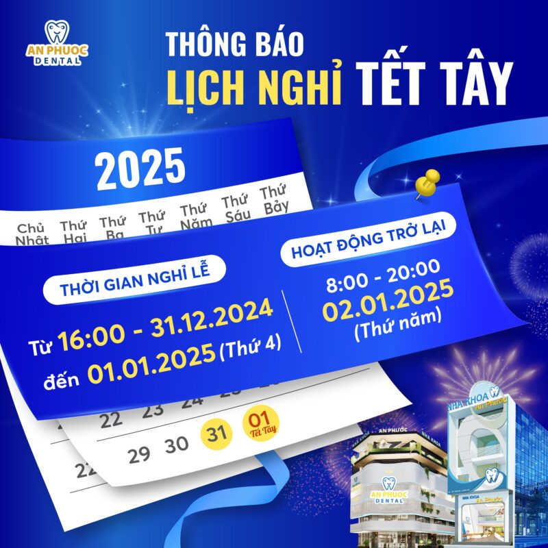 THÔNG BÁO NGHỈ TẾT DƯƠNG LỊCH NĂM 2025 Thông báo nghỉ Tết Dương lịch 2025 - An Phước